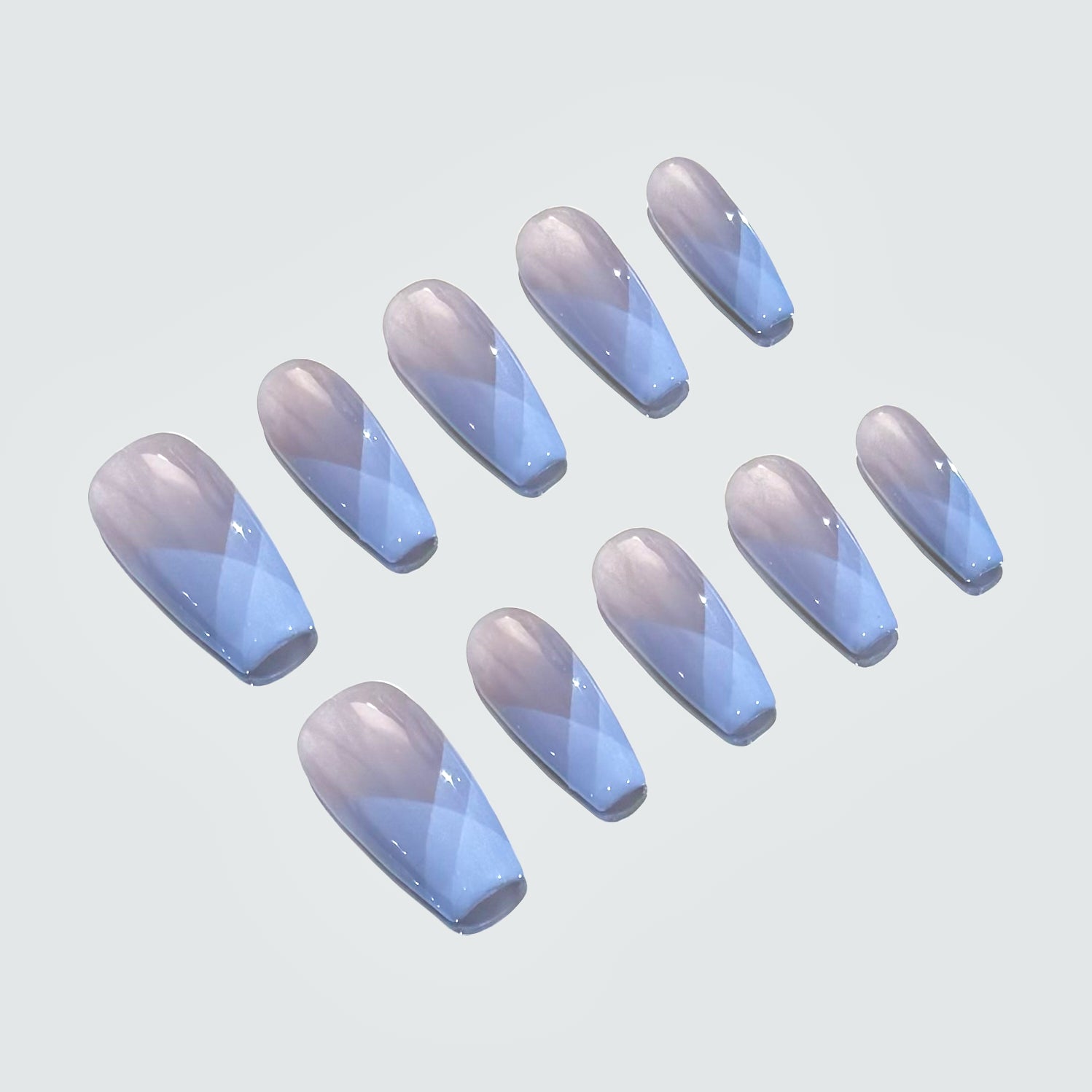 Blue Ombre Double French