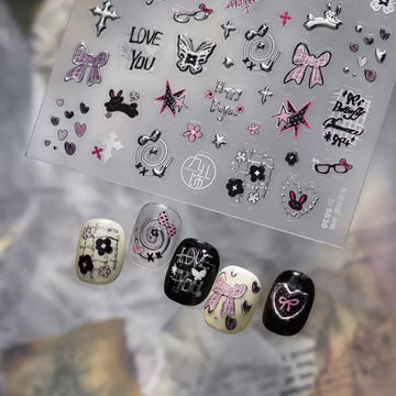 Metallic Y2K Nail Sticker